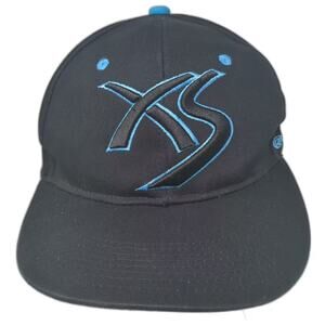 Wynn Snapback Hat Black Blue OS XS Las Vegas Nightclub Red Bull Embroidered Logo